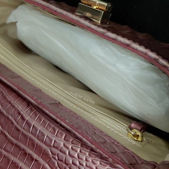 BRAHMIN ROSA Croc-Embossed Crossbody - Picture 10 of 12